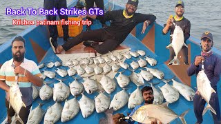 Krishna Patinam Port Fishing Trip Back To Back Strikes GTs fishing paraifish fishingtips fish [upl. by Zuckerman498]