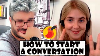 How to START a Conversation in English on Cambly [upl. by Odraude]