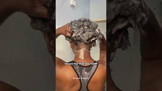 Natural Hair Wash Day ASMR Washing 4C Hair [upl. by Airym]