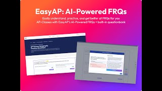 AI Powered FRQs for AP Exams Demo [upl. by Brietta185]