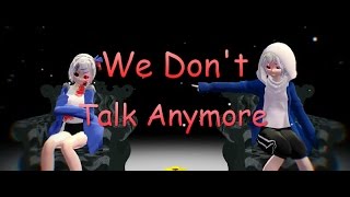 【MMD】【Undertale AU  Dust x Horror】We Dont Talk Anymore【DL】 [upl. by Akkahs]