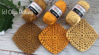 Crochet Granny Squares in Autumn Colors Crochet Video Tutorial [upl. by Brita]