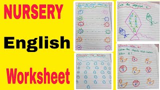 Nursery English worksheet [upl. by Inobe]