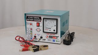 12 VOLT 10 AMP AUTOMATIC BATTERY CHARGERAUTOCUT [upl. by Coombs]