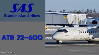 TRIP REPORT  CPH  AAL  SAS  ECONOMY CLASS  ATR 72600 [upl. by Nyrmac]