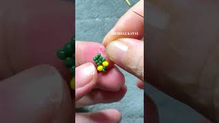 1 minute how to make beaded earrings making earrings with rondelle 35mm amp seed beads 110 amp 150 [upl. by Jacenta]