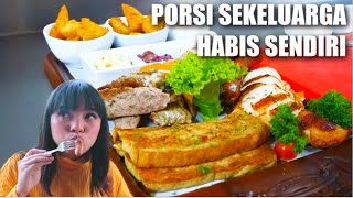 PORSI SEKELUARGA DIHABISIN SENDIRI Kuliner Puncak [upl. by Rhoda66]