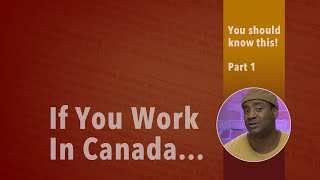 If you work in Canada you should know this Form TD1 Part 1 [upl. by Yelnikcm905]