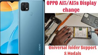 OPPO A15s Crecked Display change  oppo A15s Deassembly  Combo Change  akash repair official [upl. by Celestyn629]