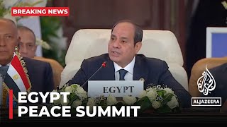 World leaders attend Cairo peace summit to ‘deescalate’ IsraelGaza war [upl. by Suirauqram]