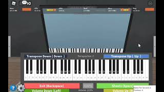 C418  Sweden on Roblox Piano sheets in the description [upl. by Nahgiem]
