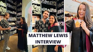 MATTHEW LEWIS NEVILLE LONGBOTTOM INTERVIEW AT THE HARRY POTTER NEW YORK STORE  MARTHA SACHSER [upl. by Tomkin]