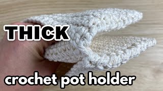 Thermal Stitch Crochet Potholder [upl. by Ahsap625]