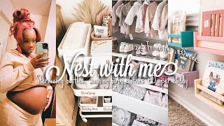 NEST WIT ME ♡  Washing amp organizing baby’s items bedside caddy  Okayliyah [upl. by Hultgren724]