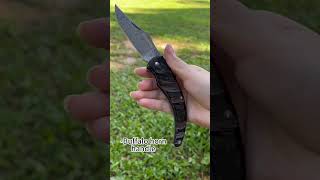 SunlongKnives Damascus Steel Blade Folding Knives with Naturel Buffalo Horn Handle [upl. by Allimrac154]