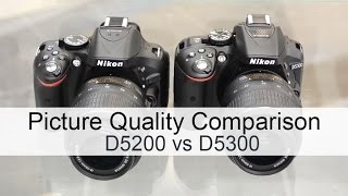 Nikon D5200 vs Nikon D5300 Picture Quality Comparison [upl. by Ennairoc]