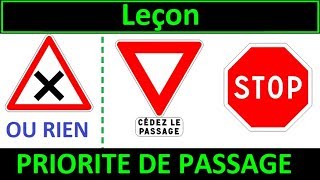 Code de la route Leçon 1  Priorité de passage [upl. by Burrell]