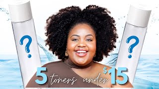 TOP FIVE Hydrating Toners for ALL Skin Types  Under 15  PERFECT FOR EVERY SEASON [upl. by Einalem998]