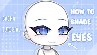 How to shadeedit EYES♡︎  Gacha eye shading tutorial  IbisPaint x  Texttospeech [upl. by Annay]