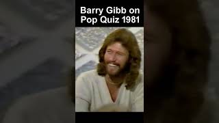 Barry Gibb on Pop Quiz TV Show 1981 [upl. by Odawa697]