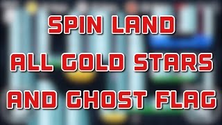 Flappy Golf 2  Spin Land  All Gold Stars and Ghost Flag [upl. by Gnouhk]