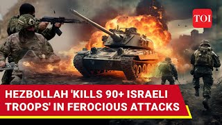 90 Israeli Troops Killed As Hezbollah Confronts IDF On Ground Incursions Repelled [upl. by Eifos274]