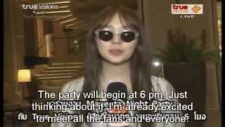 ENG Yoon Eun Hye 윤은혜ยุนอึนเฮ Arrival in Bangkok Thailand Airport Interview 20130516 [upl. by Crescin]