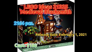 LEGO Speed Build amp Review  21325 LEGO Ideas  Medieval Blacksmith Complete Build  Review [upl. by Cynde]