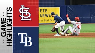 Cardinals vs Rays Game Highlights 8823  MLB Highlights [upl. by Ellednahc]