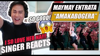 Maymay Entrata  AMAKABOGERA Music Video  SINGER REACTION [upl. by Kazmirci]