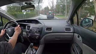 Onboard Drives 2013 Honda Civic LX [upl. by Victorine]