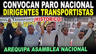 🔴¡ÚLTIMO MINUTO AREQUIPA CONVOCATORIA NACIONAL DIRIGENTES TRANSPORTISTAS [upl. by Katerine]