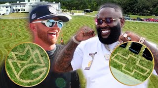 Lawn MAKEOVER for RICK ROSS and his 300 ACRE estate [upl. by Riegel168]