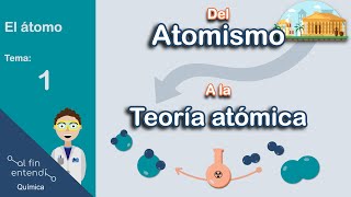 ATOMISMO Y TEORÍA ATÓMICA Contribuciones de Demócrito y Dalton [upl. by Hudis]