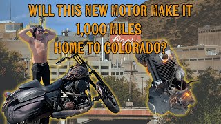 Harley FXR Motor Swap and 1000 Mile Ride Home [upl. by Nemraciram]