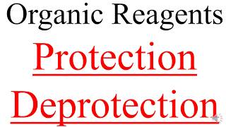 Protecting Group of Organic functional Group [upl. by Aihseyt]