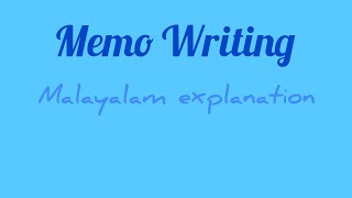 Memo writingMalayalam Module 5 Unit 9Lesson 1 [upl. by Johanna]