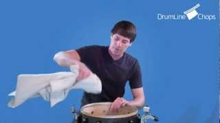 How to Change the Snare Side Drumhead of a Marching Snare Drum [upl. by Iva]