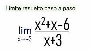 QUÉ ES UN LÍMITE DE UNA FUNCIÓN Y CÓMO CALCULARLO PASO A PASO [upl. by Chernow]