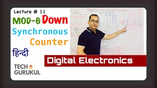 11 Designing of MOD6 Down Synchronous Counter [upl. by Durnan]