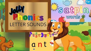 Jolly phonics group one sound Reading Practice ll Blending words ll [upl. by Sipple479]