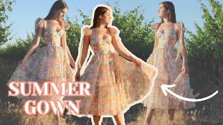 I Made a Gown for Summer Bustier Bodice Princess Dress DIY [upl. by Shelden932]