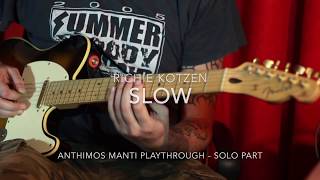 Richie Kotzen  Slow Solo Part Cover Playthrough [upl. by Grantham]