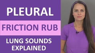 Pleural Friction Rub Lung Sounds Audio Causes  Pleural Rub Breath Sounds NCLEX [upl. by Nivan]