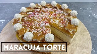 Maracuja Torte  No Bake Torte  schnell amp einfach I Ayaz Kitchen [upl. by Larred]