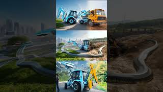 konke jcb konse excavetor truck shots trending cartoon Khooniplace MrMaaz0707 [upl. by Nohtan]