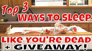 Top 3 Ways to Sleep Like Youre Dead  GIVEAWAY [upl. by Haidabo759]