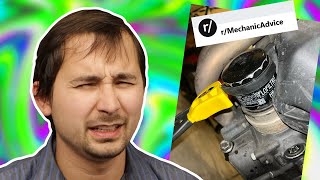 How Do You Get a Stuck Oil Filter Off rMechanicAdvice Subreddit ep2 [upl. by Naimaj]