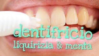 DENTIFRICIO MENTA amp LIQUIRIZIA FATTO IN CASA DA BENEDETTA  Homemade Toothpaste [upl. by Aicnelev]