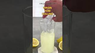 This amazing mocktail is a new version of a classic tom collins It has no alcohol with lemon juice [upl. by Gnuoy800]